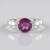 Anello in argento con Fluorite Rosa
