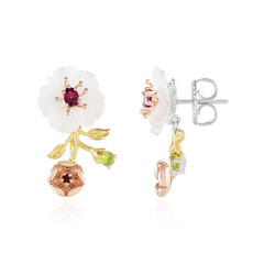 White Quartz Silver Earrings (Gems en Vogue)