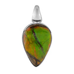 Ammolite Silver Pendant