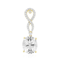 Ciondolo in oro con Danburite