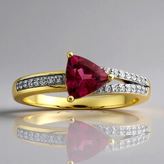 Anello in oro con Rubellite Nigeriana (Mark Kaufman)
