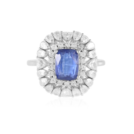 Nepalesischer Kyanit-Silberring