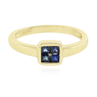 Blauer Saphir-Goldring