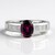 Anello in argento con Rodolite