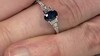 Gouden ring met een Blauwe Ceylon saffier