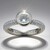 Anello in argento con Topazio Bianco (Adela Silber)