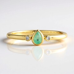 Anello in argento con Smeraldo Colombiano