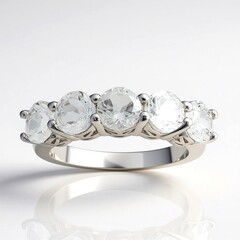 Anello in argento con Topazio Bianco