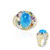 Paraiba-Opal-Silberring (Gems en Vogue)