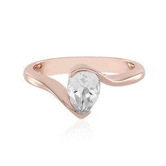 Anello in argento con Topazio Bianco