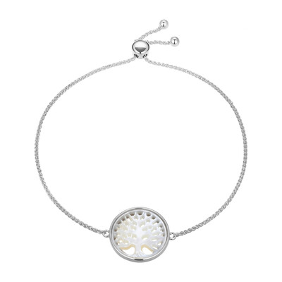 Mother of Pearl Silver Bracelet