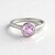 Anello in argento con Kunzite Brasiliana