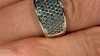 Bague en argent et Diamant fantaisie