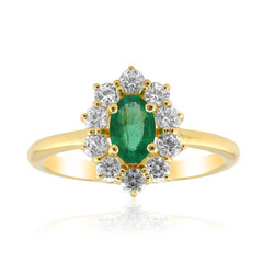 Zilveren ring met een Zambia-smaragd