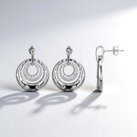 Orecchini in argento con Zircone (Adela Silber)