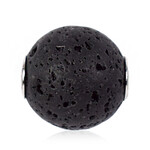 Ciondolo in argento con Lava Nera (MONOSONO COLLECTION)