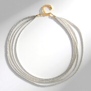 Collar en plata con Topacio blanco