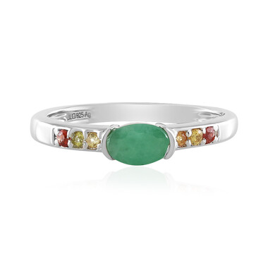 Anello in argento con Smeraldo Socoto