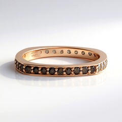 Anello in oro con Diamante Champagne I2