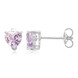 Rose de France Amethyst Silver Earrings