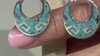 Pendientes en plata con Turquesa azul del Mohave Kingman (Jones Lee)