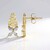 Orecchini in oro con Zircone (Ornaments by de Melo)