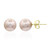 Pink Ming Pearl Silver Earrings (TPC)