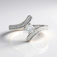 Anello in argento con Zircone