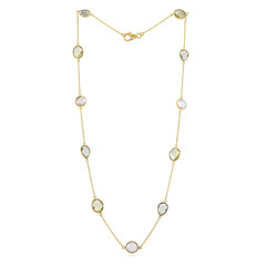 Collier en argent et Quartz citron
