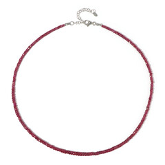 Collar en plata con Rubí