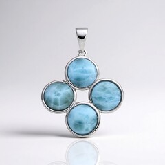 Ciondolo in argento con Larimar