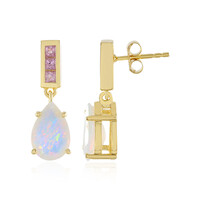 Boucles d'oreilles en argent et Opale Welo (Adela Silber)
