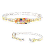 Saphir-Silberarmreif (Gems en Vogue)