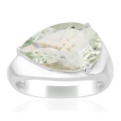 Anillo en plata con Amatista verde