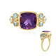 Anello in argento con Ametista Siberiana (Adela Silber)