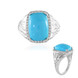Turquoise Silver Ring (de Melo)