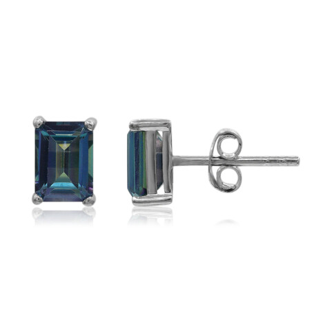 Orecchini in argento con Topazio Nettuno
