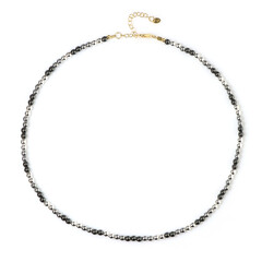 Collana in argento con Ematite Argentata