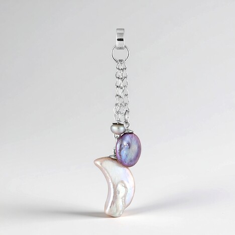 Ciondolo in argento con Perla d'Acqua Dolce Bianca