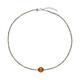 Collar en plata con Cornalina (MONOSONO COLLECTION)