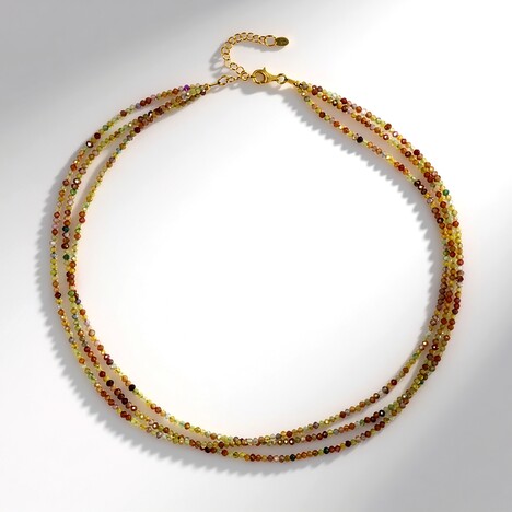 Collana in argento con Zircone Canarino