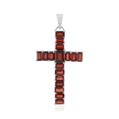 Mozambique Garnet Silver Pendant