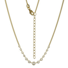 Collier en argent et Zircon (Adela Silber)