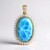 Ciondolo in oro con Larimar