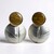 Orecchini in argento con Legno Fossile (dagen)