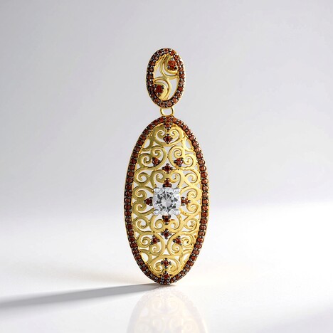 Ciondolo in argento con Zircone
