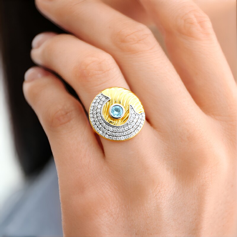 Anillo en plata con Zircón de Ratanak Kirí (MONOSONO COLLECTION)