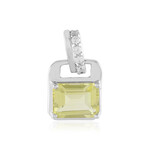 Ouro Verde-Quarz-Silberanhänger