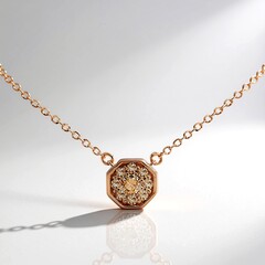 Collana in oro con Diamante Rose de France SI1 di Argyle