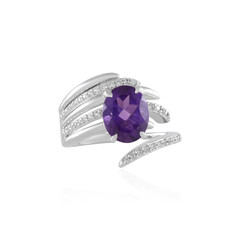 Bague en argent et Améthyste de Sibérie (de Melo)